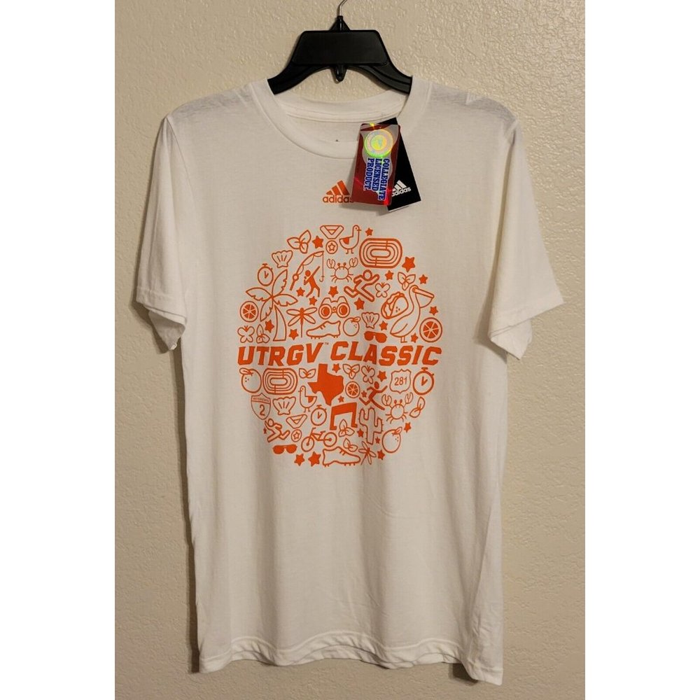 Adidas UTRGV Classic T-shirt Men’s White Size Small
